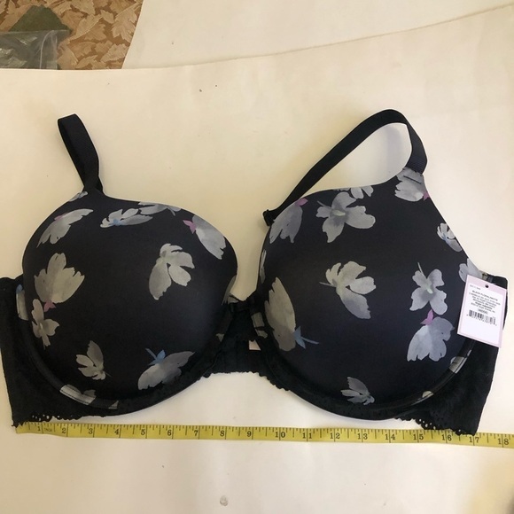 Auden Women’s Floral Smooth Lace Plunge Coverage Push Up Bra Size 46DDD - Picture 9 of 11